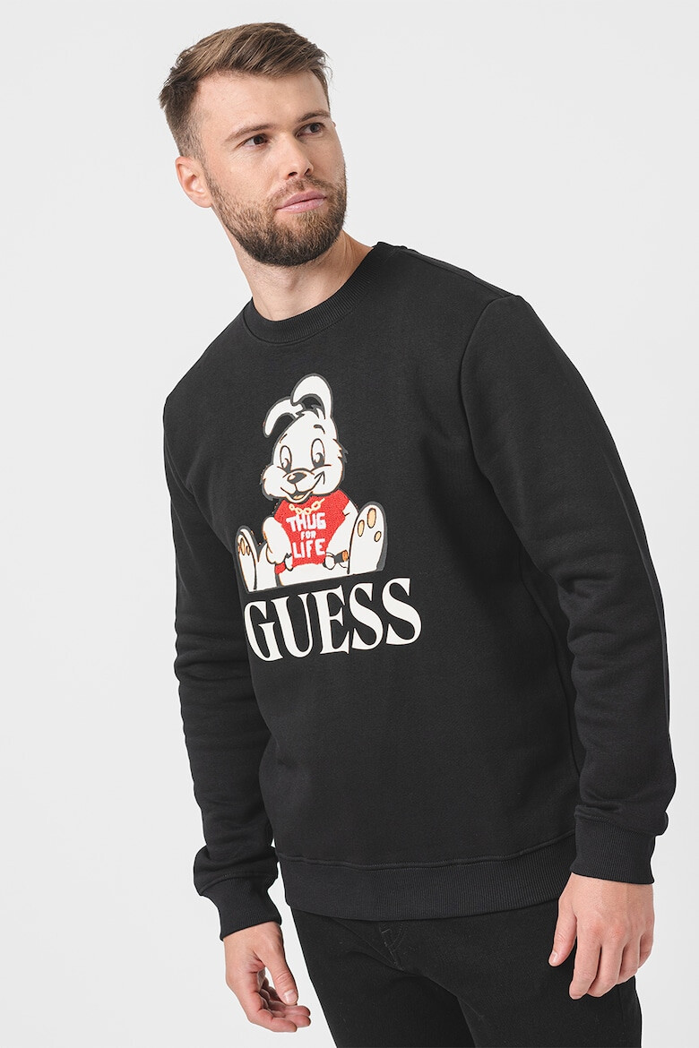 GUESS JEANS Суитшърт с релеф - Pepit.bg