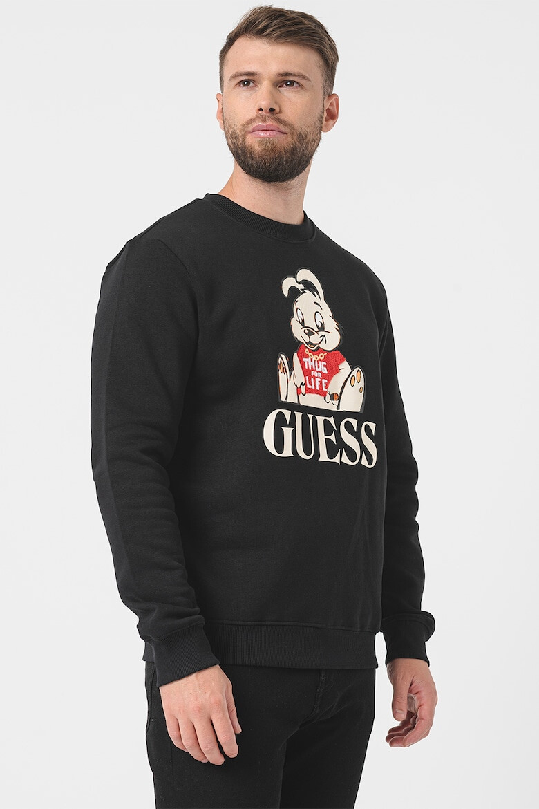 GUESS JEANS Суитшърт с релеф - Pepit.bg