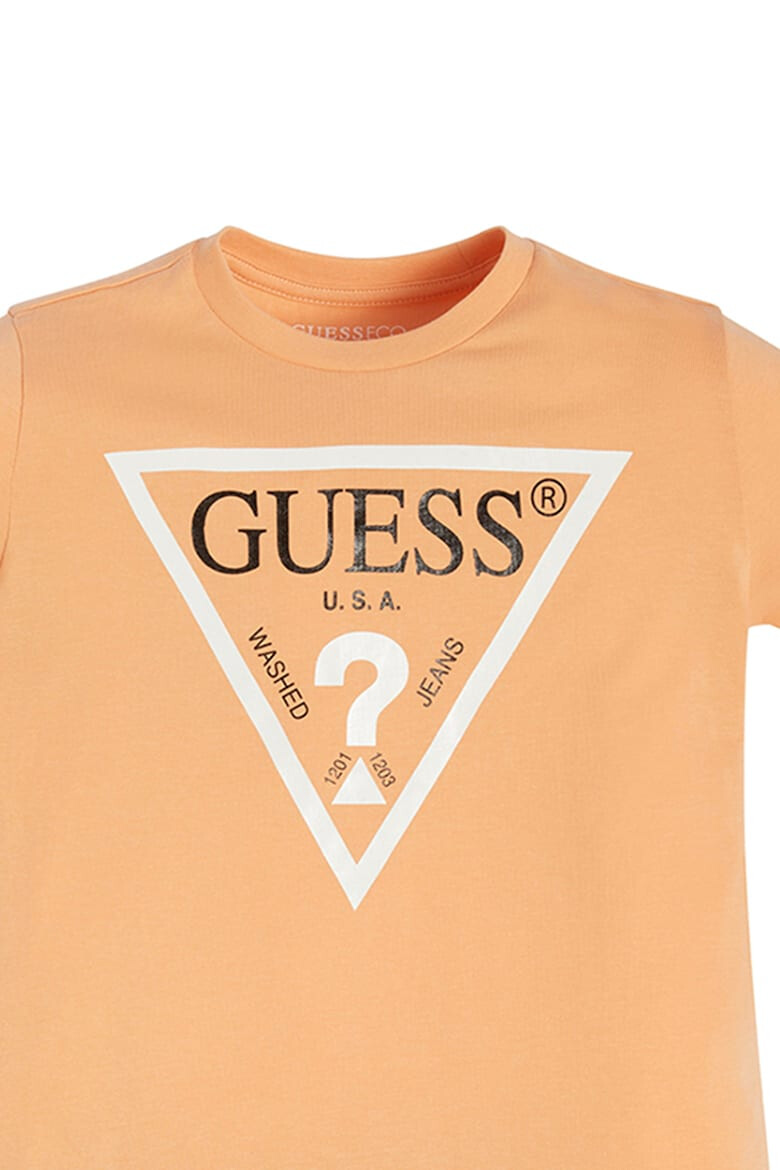 GUESS JEANS Тениска от органичен памук с лого - Pepit.bg