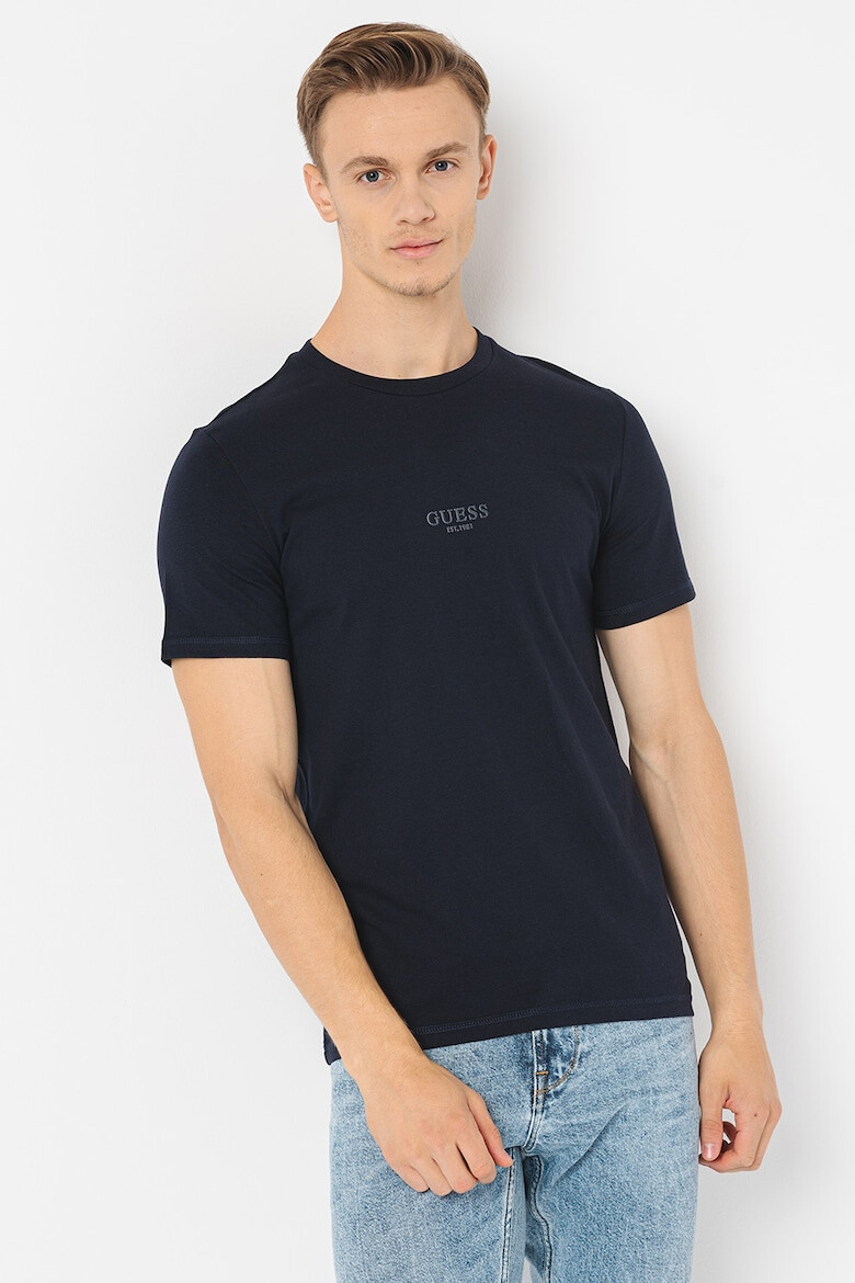 GUESS JEANS Тениска по тялото с лого - Pepit.bg