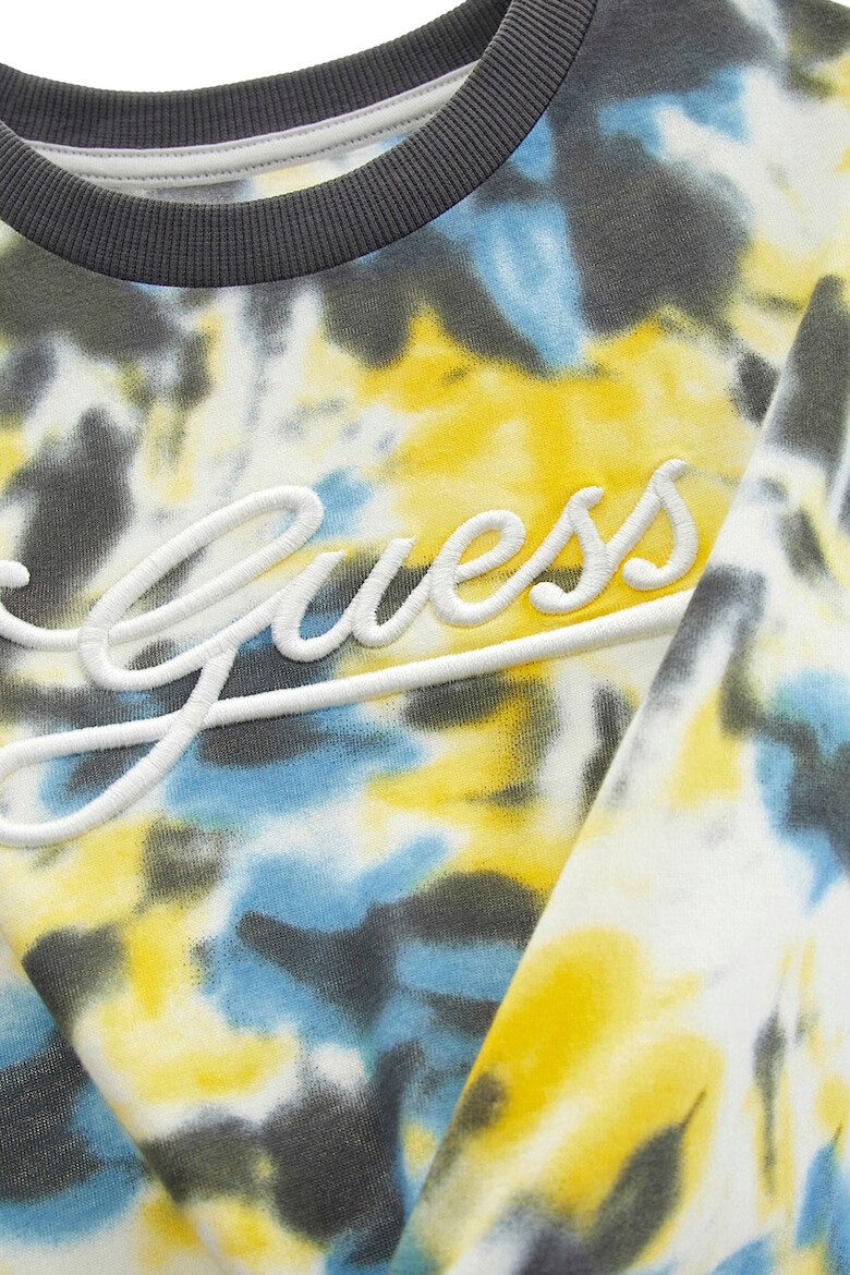 GUESS JEANS Тениска с батик и овално деколте - Pepit.bg