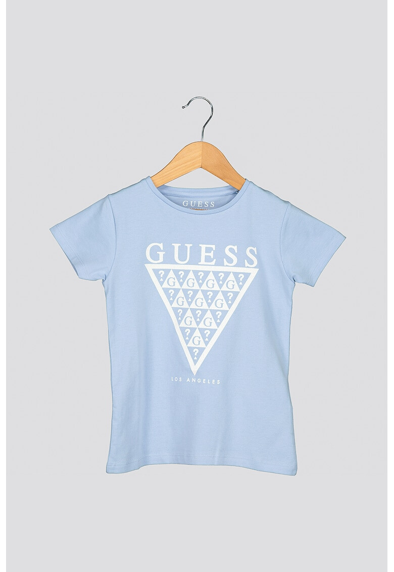 GUESS JEANS Тениска с бляскаво лого - Pepit.bg