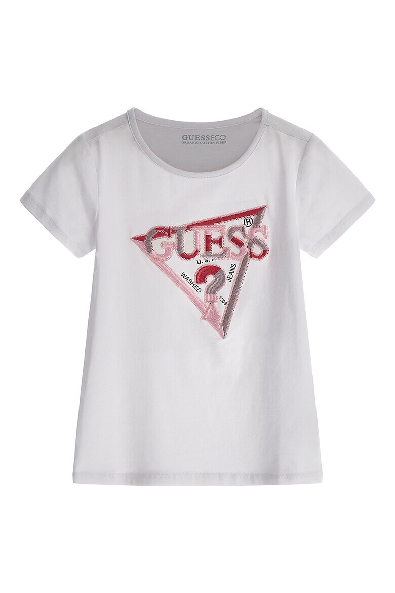 GUESS JEANS Тениска с бродирано лого - Pepit.bg