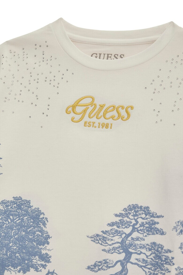 GUESS JEANS Тениска с бродирано лого - Pepit.bg