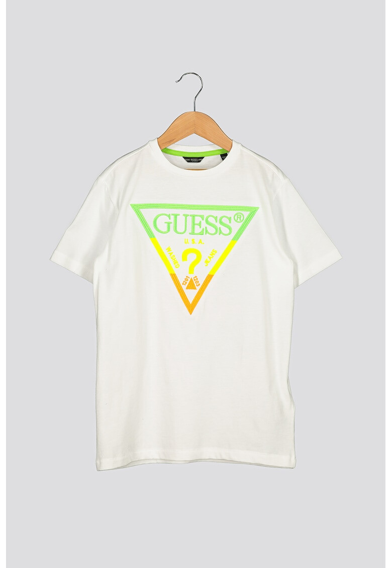 GUESS JEANS Тениска с бродирано лого - Pepit.bg