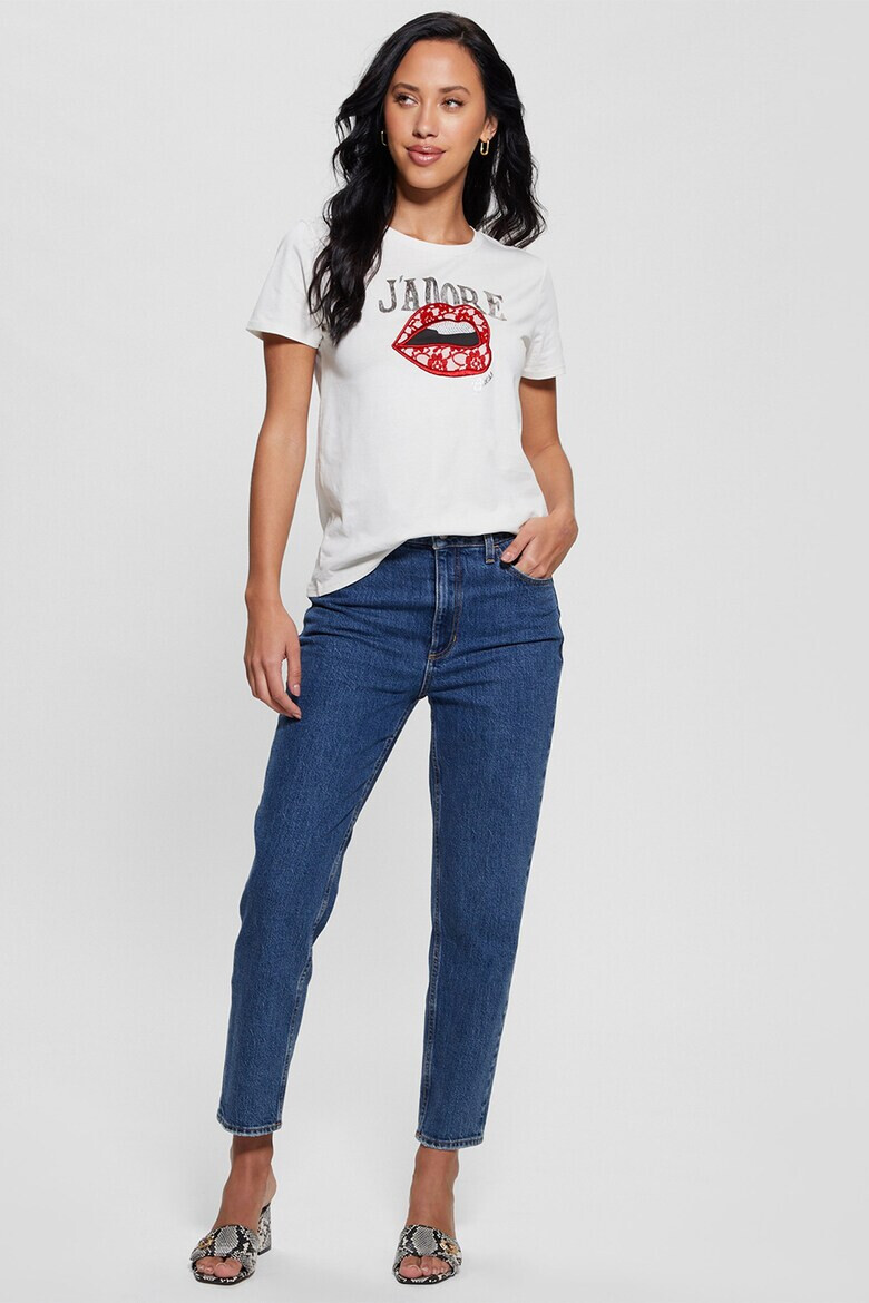 GUESS JEANS Тениска с дантела - Pepit.bg