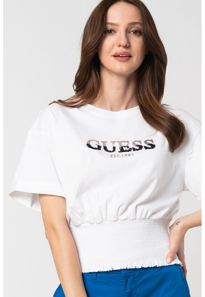 GUESS JEANS Тениска с еластична талия - Pepit.bg