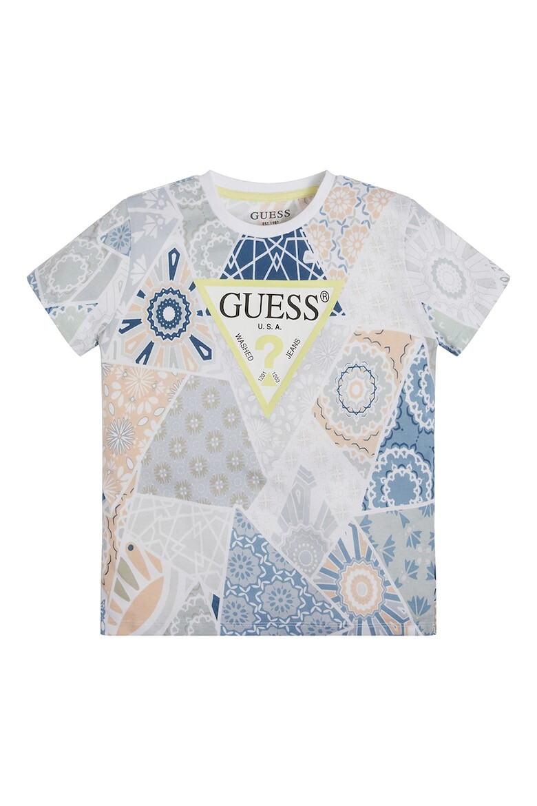 GUESS JEANS Тениска с фигурална шарка - Pepit.bg