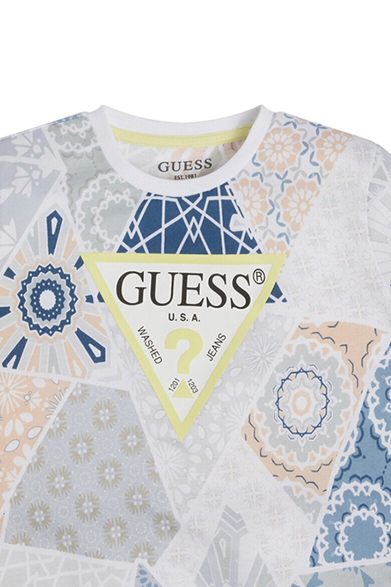 GUESS JEANS Тениска с фигурална шарка - Pepit.bg