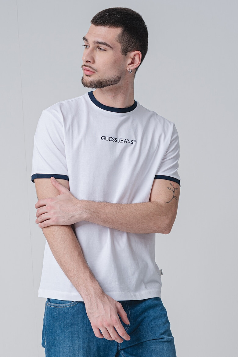 GUESS JEANS Тениска с контрасти - Pepit.bg