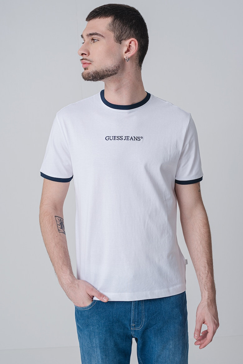GUESS JEANS Тениска с контрасти - Pepit.bg
