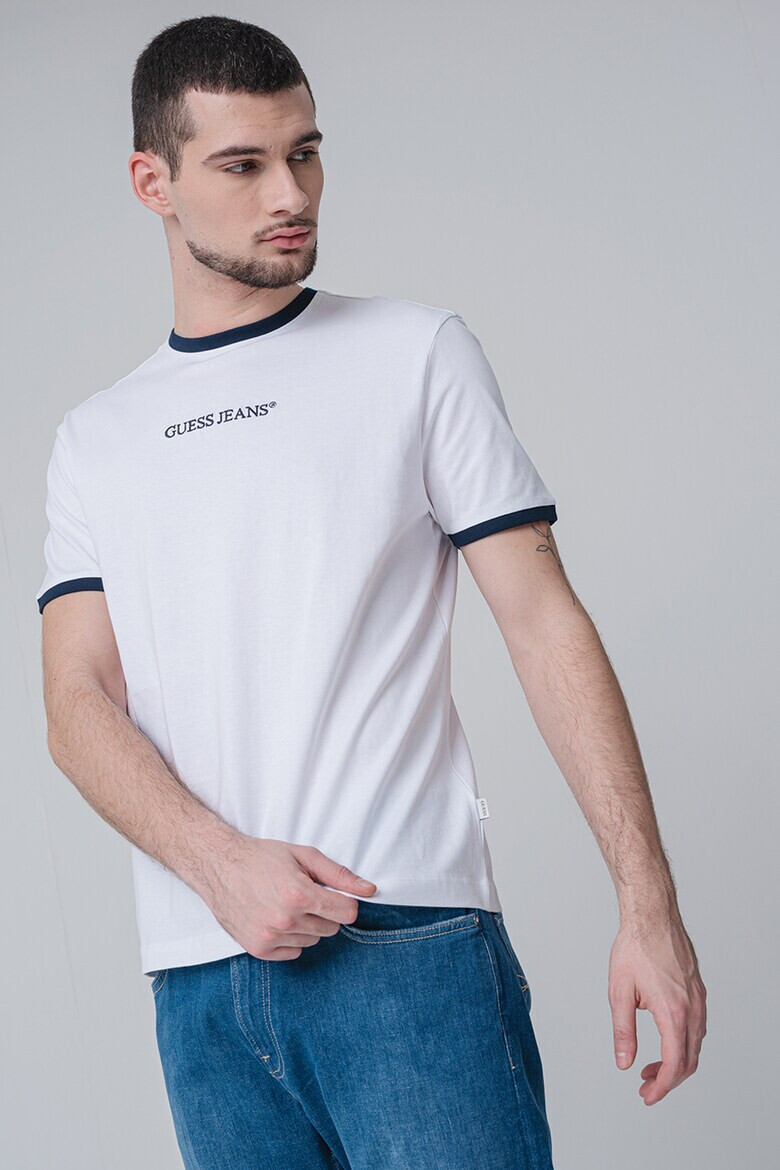 GUESS JEANS Тениска с контрасти - Pepit.bg