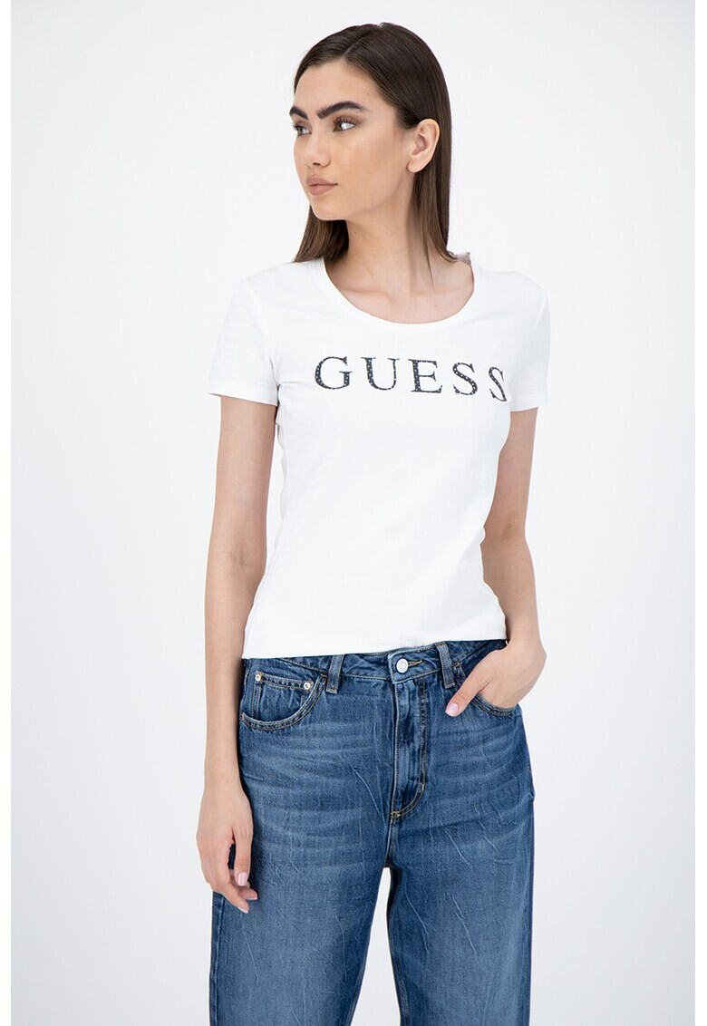 GUESS JEANS Тениска с лого - Pepit.bg