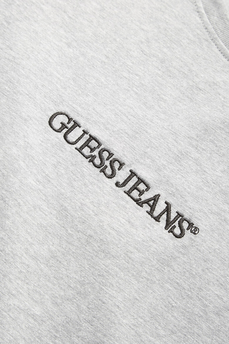 GUESS JEANS Памучна тениска с лого - Pepit.bg