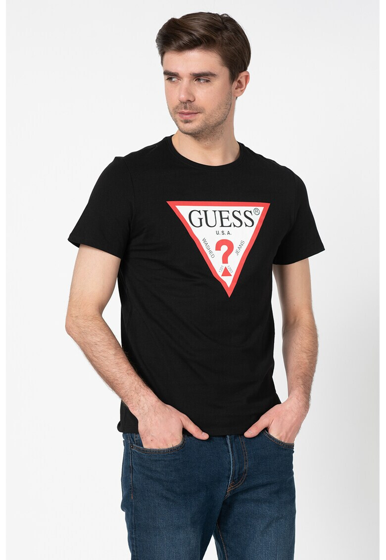 GUESS JEANS Тениска с лого - Pepit.bg