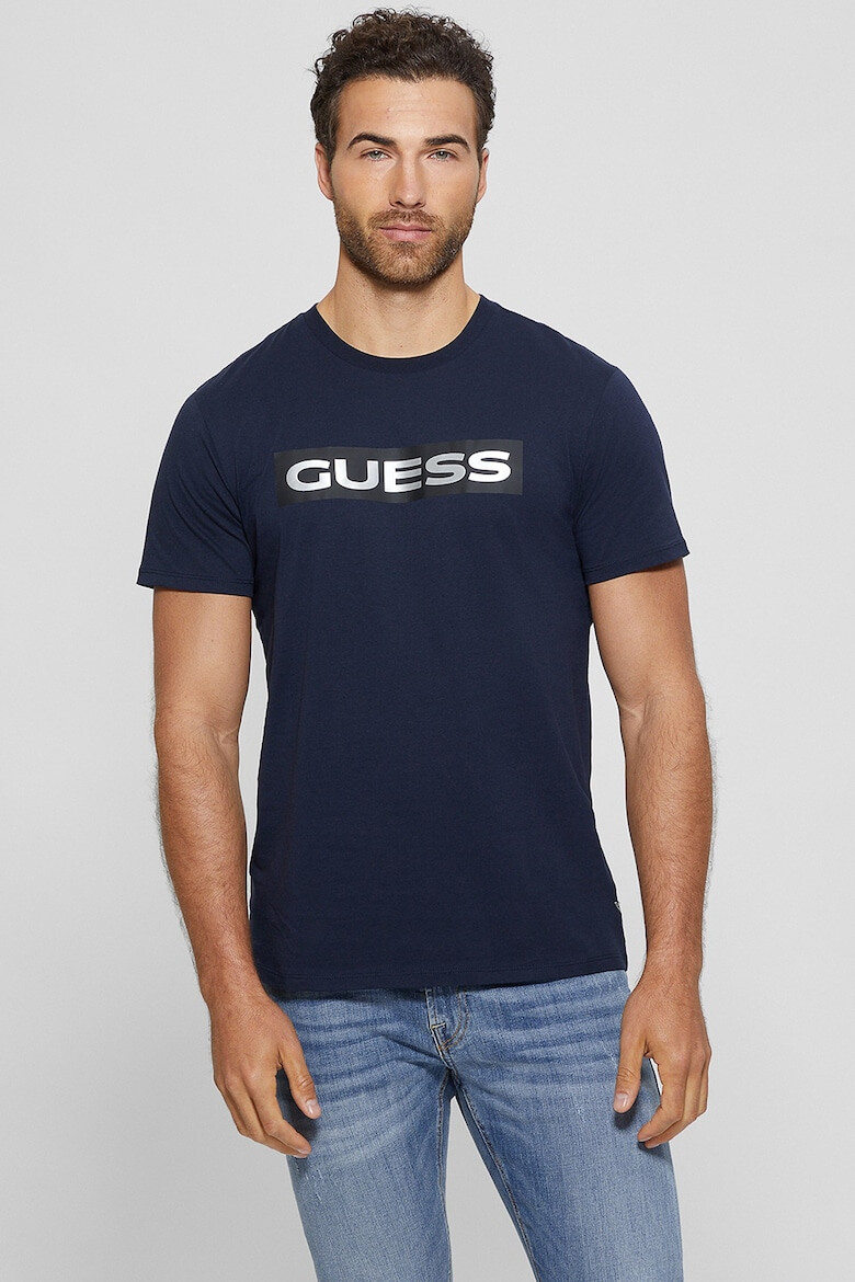 GUESS JEANS Тениска с лого и принт - Pepit.bg