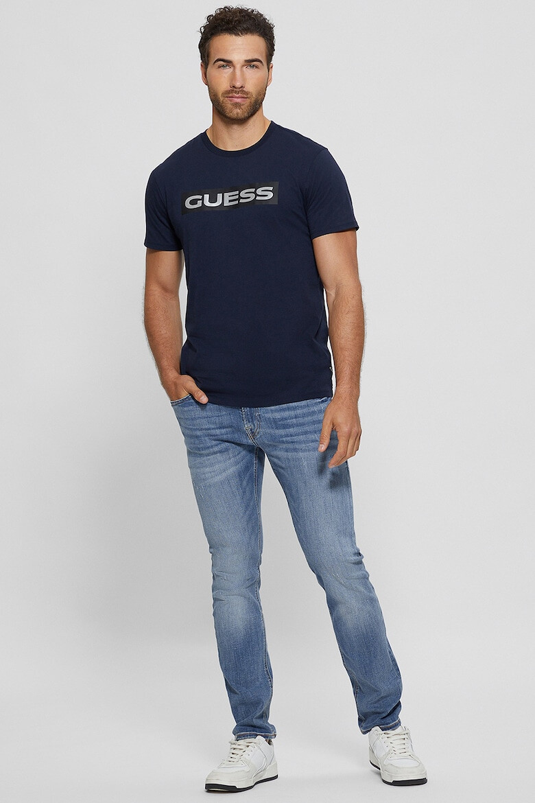 GUESS JEANS Тениска с лого и принт - Pepit.bg