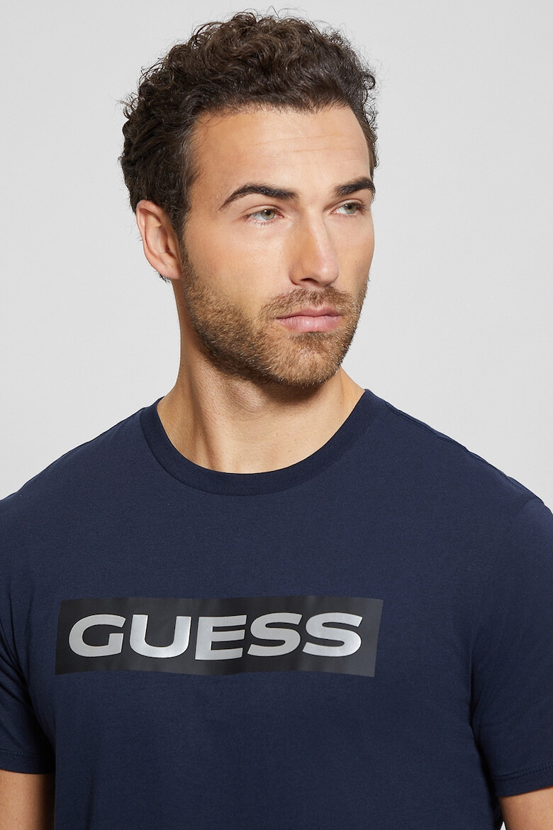 GUESS JEANS Тениска с лого и принт - Pepit.bg