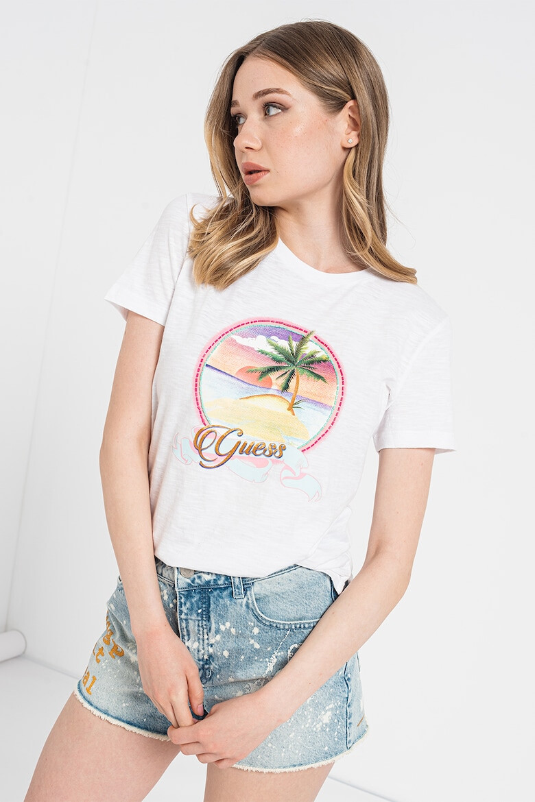 GUESS Тениска с мъниста - Pepit.bg