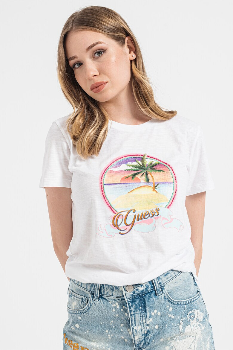 GUESS Тениска с мъниста - Pepit.bg