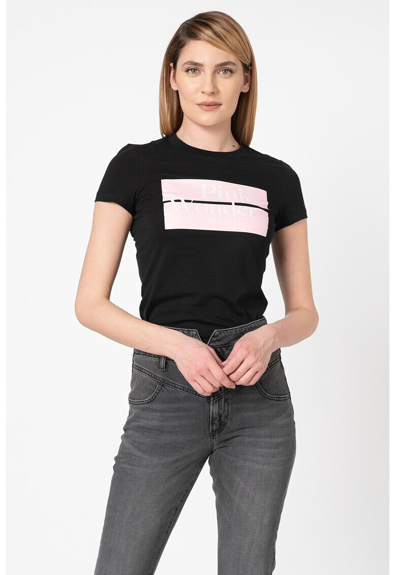GUESS JEANS Тениска с надписи - Pepit.bg