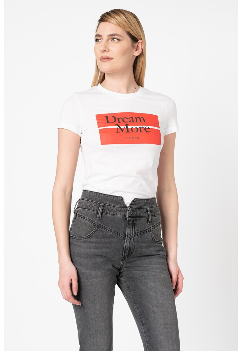 GUESS JEANS Тениска с надписи - Pepit.bg
