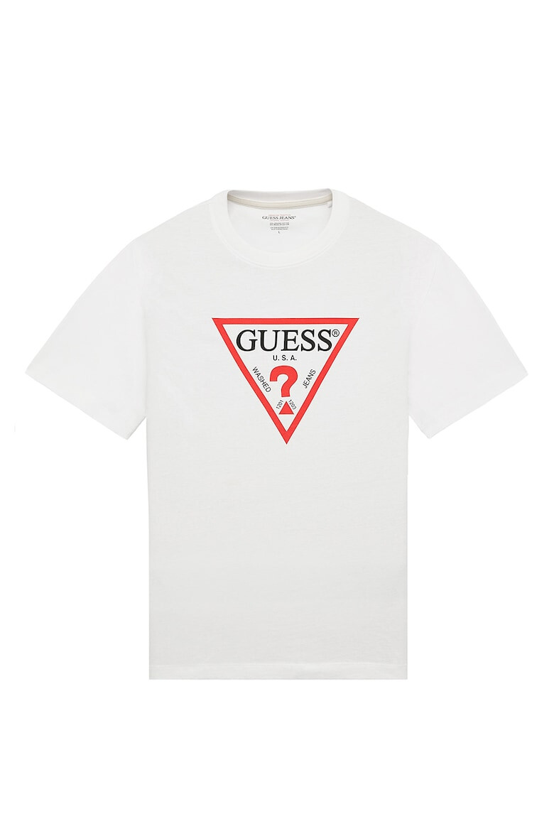 GUESS JEANS Тениска с органичен памук - Pepit.bg