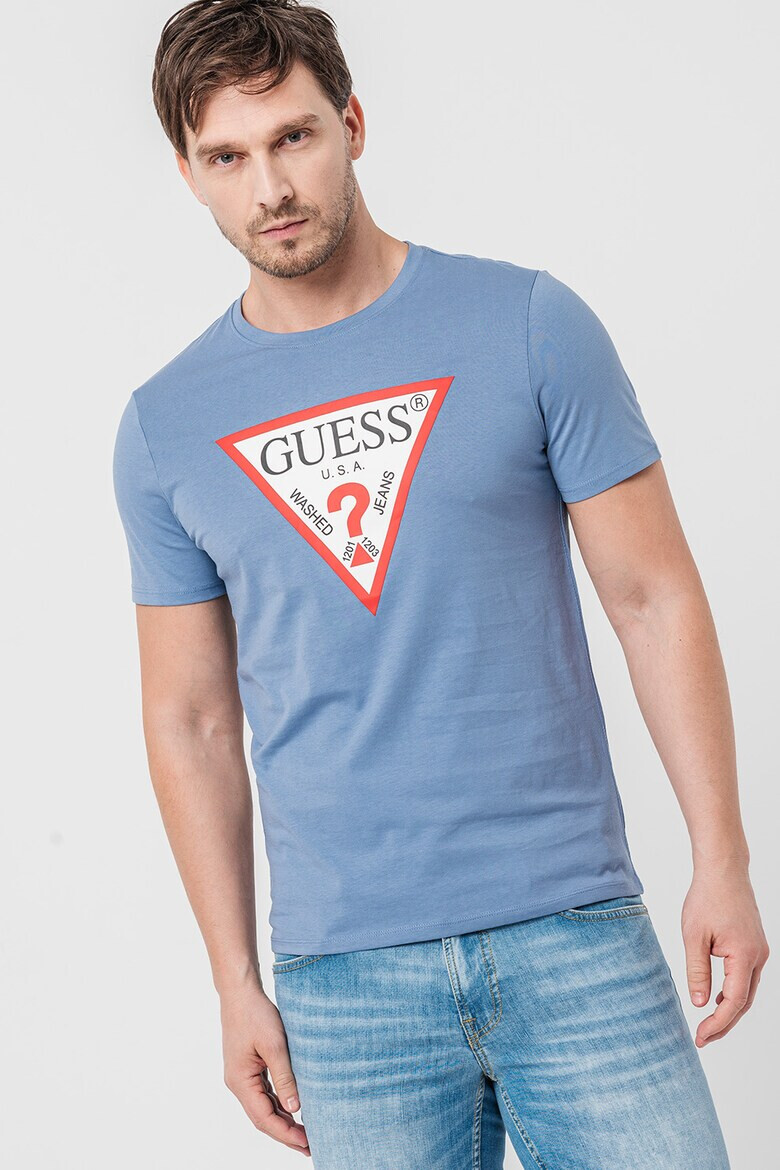 GUESS KIDS Тениска с овално деколте и лого - Pepit.bg