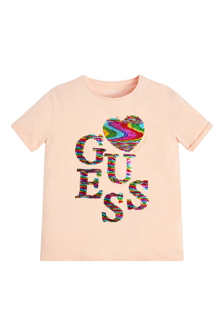 GUESS JEANS Тениска с пайети - Pepit.bg