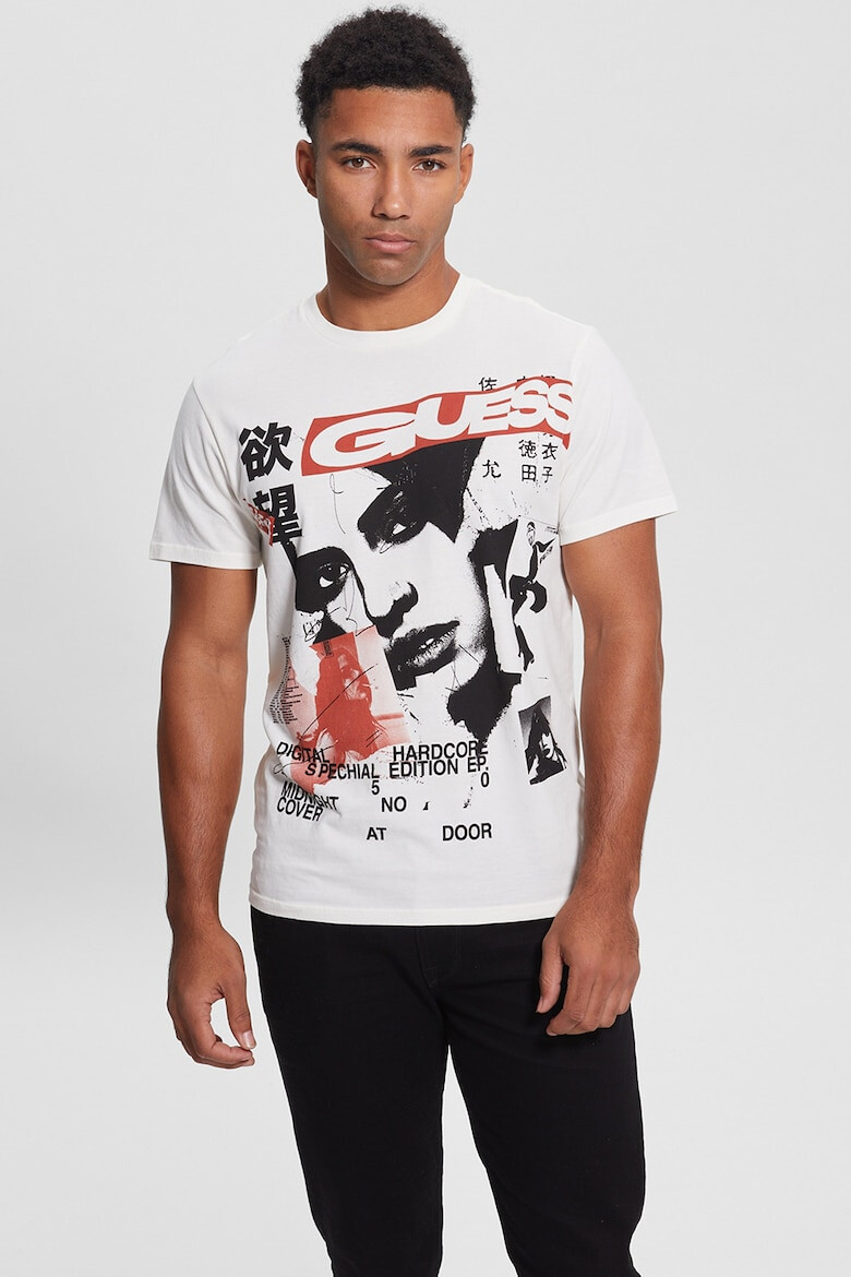 GUESS JEANS Тениска с принт - Pepit.bg