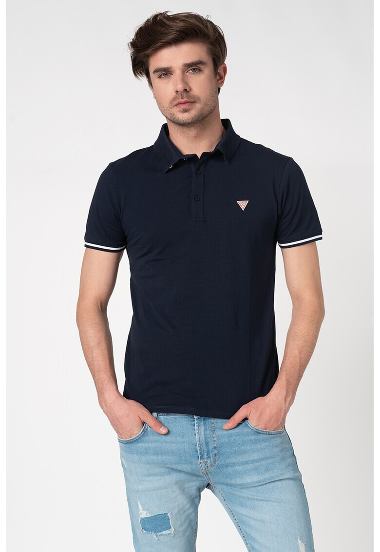 GUESS JEANS Тениска с пришито лого - Pepit.bg