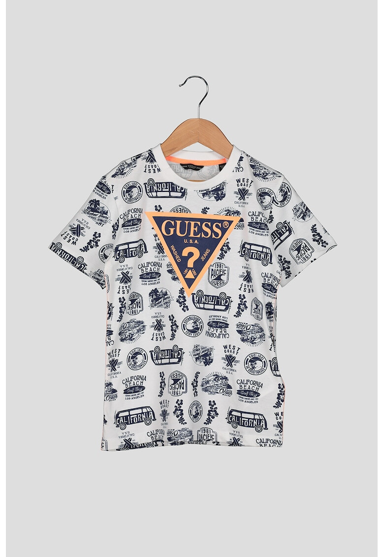 GUESS JEANS Тениска с щампи - Pepit.bg