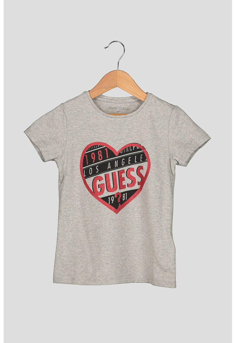 GUESS JEANS Тениска с сърцевидно лого - Pepit.bg
