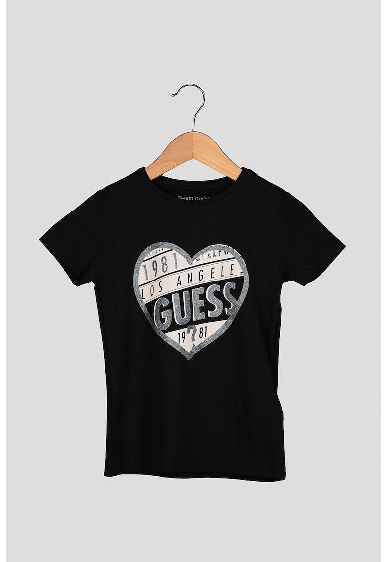 GUESS JEANS Тениска с сърцевидно лого - Pepit.bg