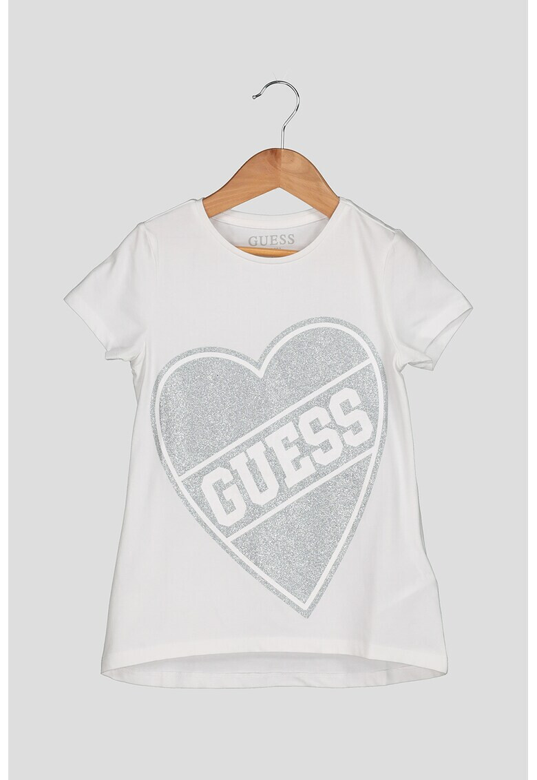 GUESS JEANS Тениска с уголемено лого - Pepit.bg