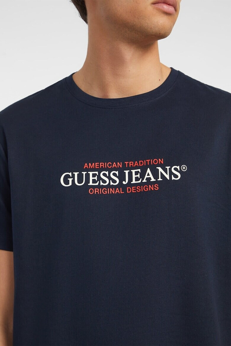 GUESS JEANS Тениска със стандартна кройка и лого - Pepit.bg