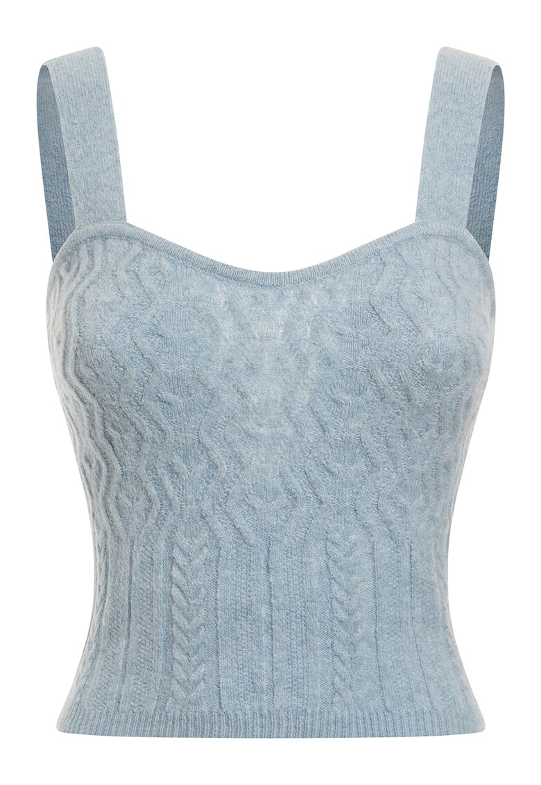 GUESS JEANS Топ с релеф - Pepit.bg