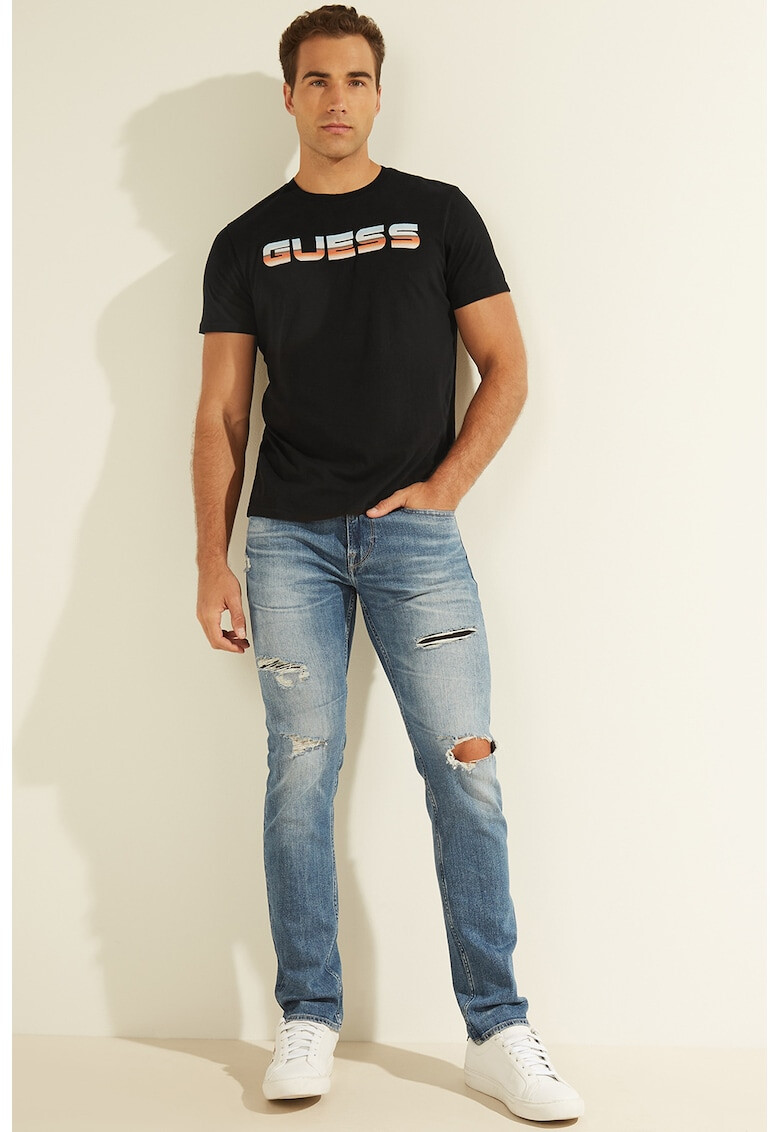 GUESS JEANS Вталена тениска с лого bb - Pepit.bg