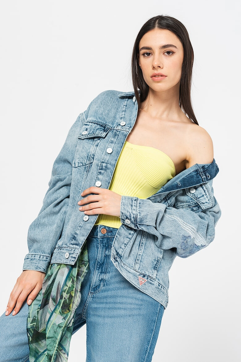GUESS JEANS Яке от деним с бродерии - Pepit.bg