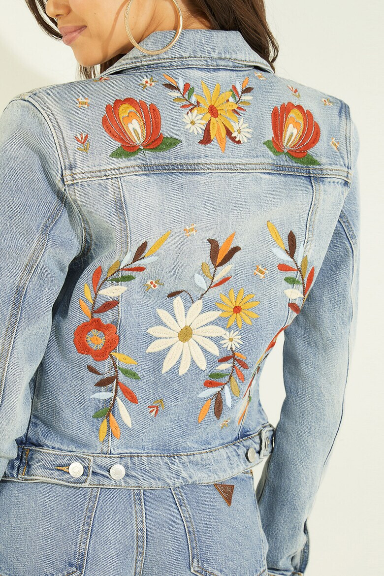 GUESS JEANS Яке от деним с бродерии - Pepit.bg