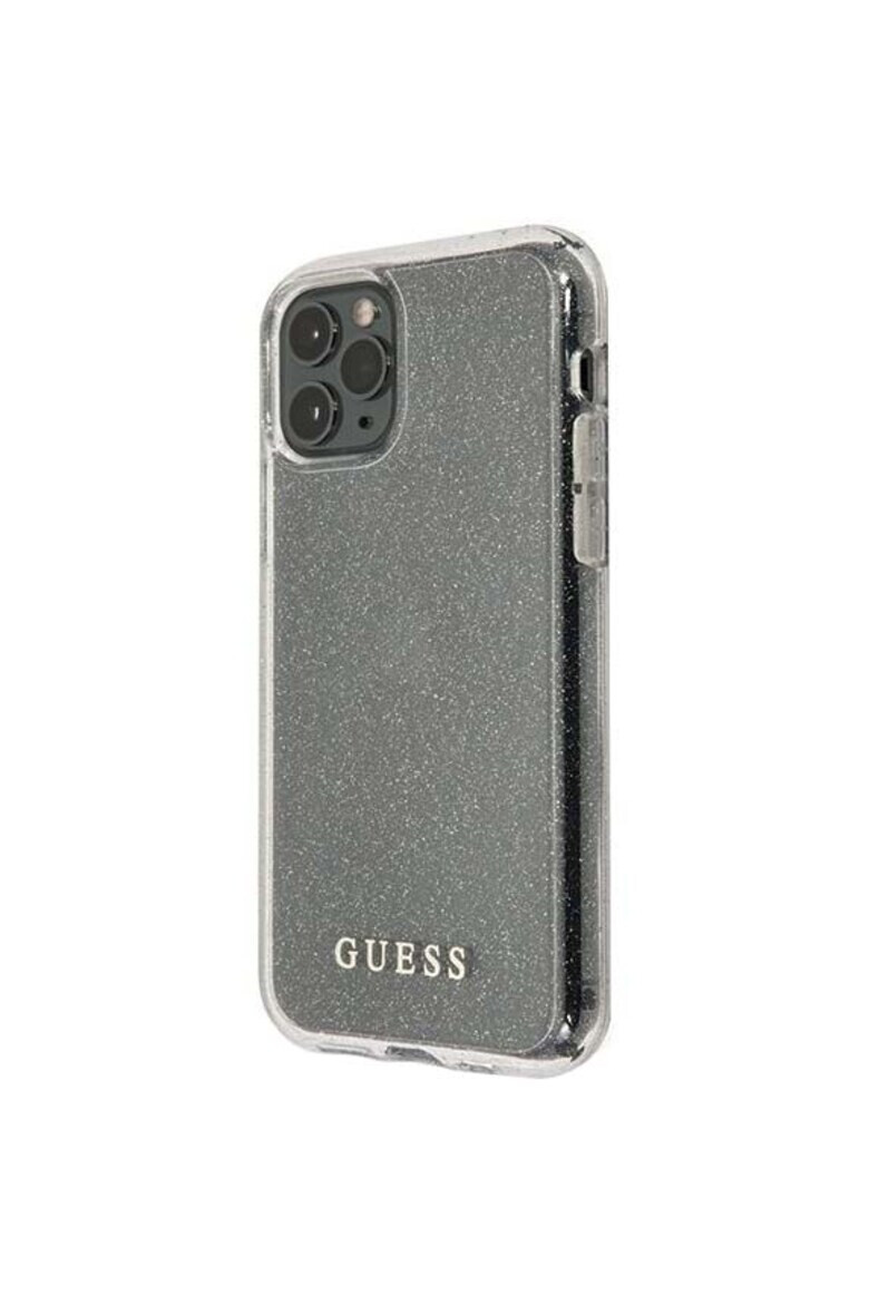 GUESS Калъф Glitter Circle за iPhone 11 Pro - Silver - Pepit.bg