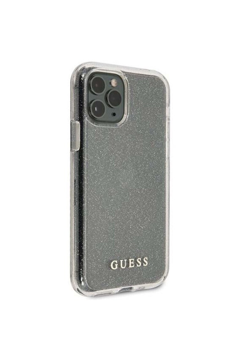GUESS Калъф Glitter Circle за iPhone 11 Pro - Silver - Pepit.bg