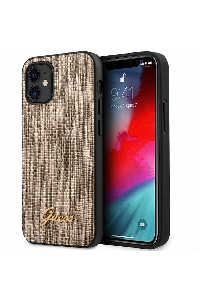GUESS Калъф Lizard за Apple iPhone 12 mini - Gold - Pepit.bg