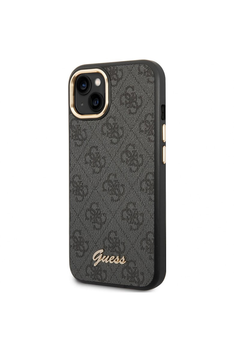 GUESS Калъф PC/TPU 4G metallic - За iPhone 14 - Черен - Pepit.bg
