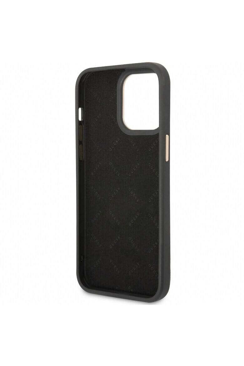 GUESS Калъф PC/TPU 4G metallic - За iPhone 14 Pro - Черен - Pepit.bg