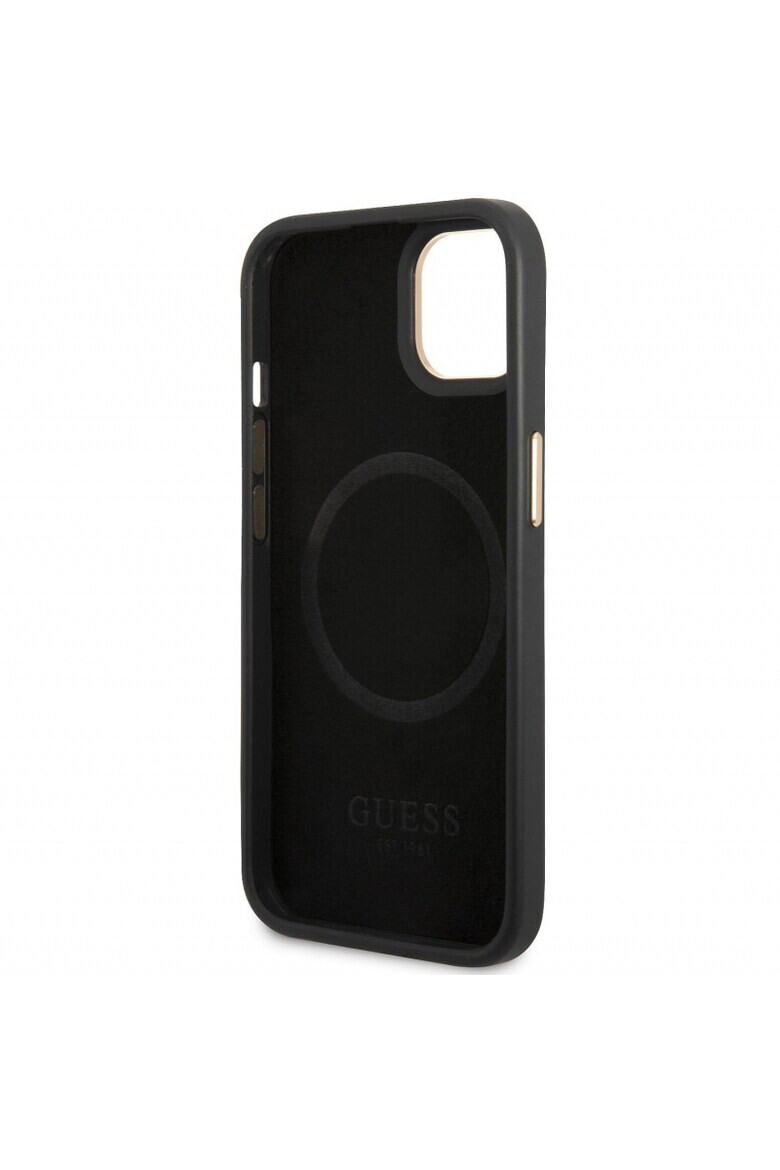 GUESS Калъф PU 4G MagSafe - За iPhone 14 - Черен - Pepit.bg