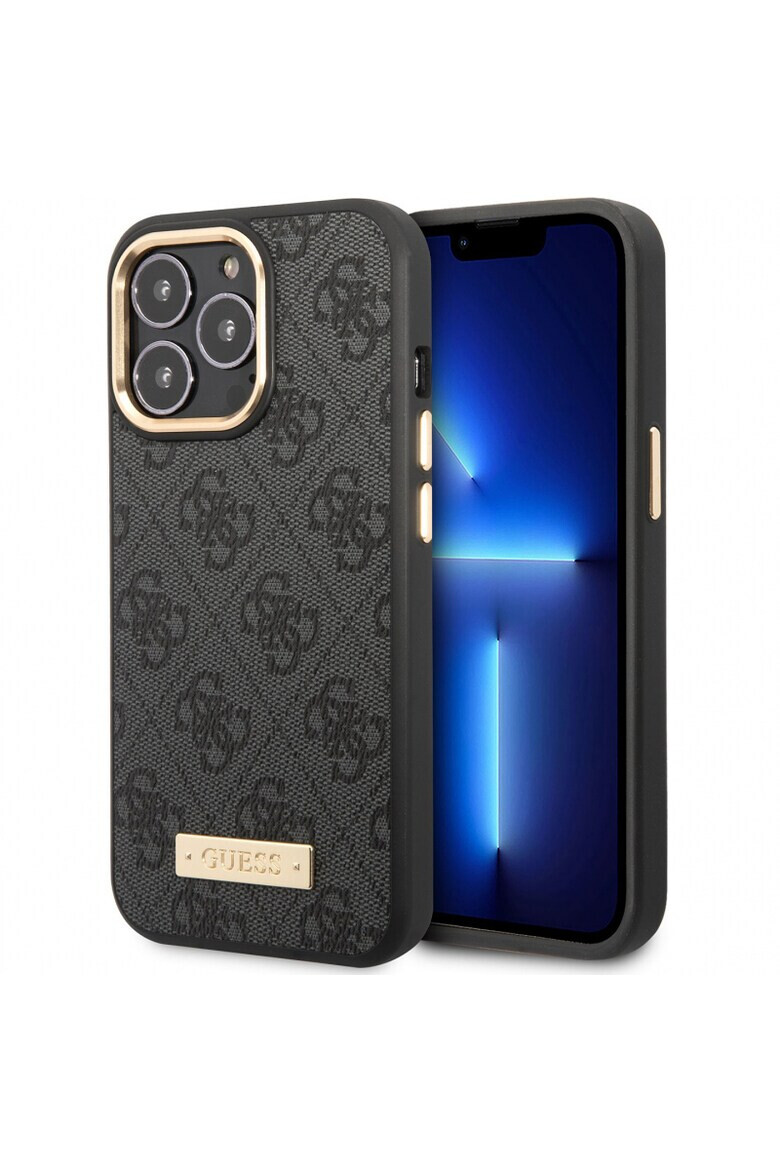 GUESS Калъф PU 4G MagSafe - За iPhone 14 Pro - Черен - Pepit.bg