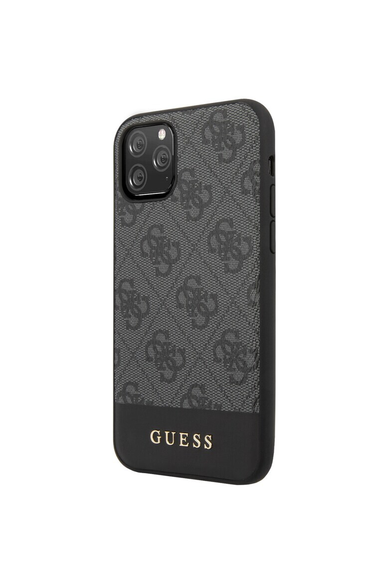 GUESS Калъф Stripe за iPhone 11 Pro Max - Grey - Pepit.bg