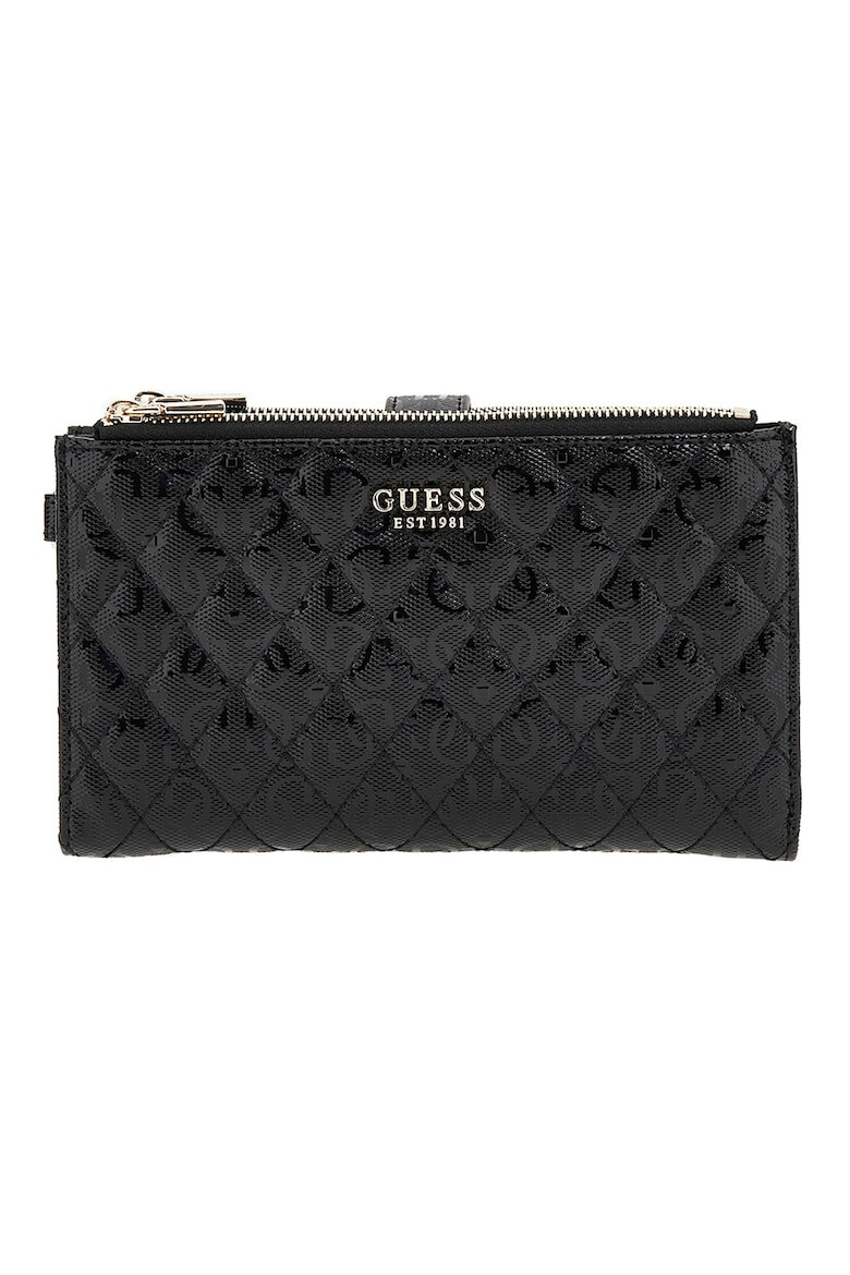 GUESS Капитониран портфейл с шарка Yarmilla - Pepit.bg