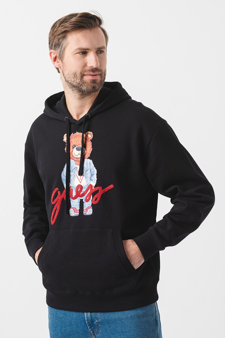 GUESS Худи с принт и лого - Pepit.bg